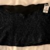 GK DANCE BALLET LADIES SMALL BLACK GLITTER VELVET HIP  CURVED MINI SKIRT Sz S - Image 5