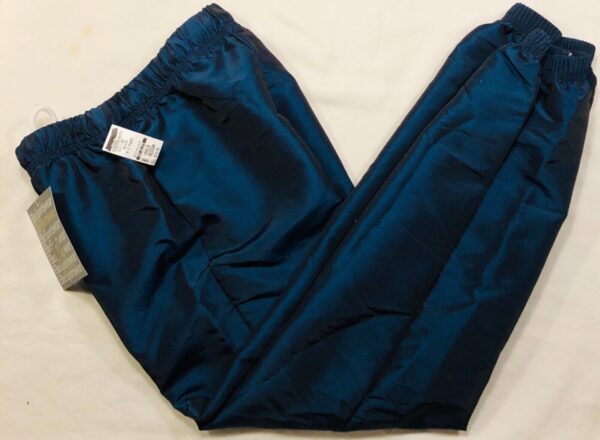 GK WARM UP PANTS CHILD MEDIUM BLUE SPRUCE IRIDESCENT GYMNASTIC ATHLETIC Sz CM