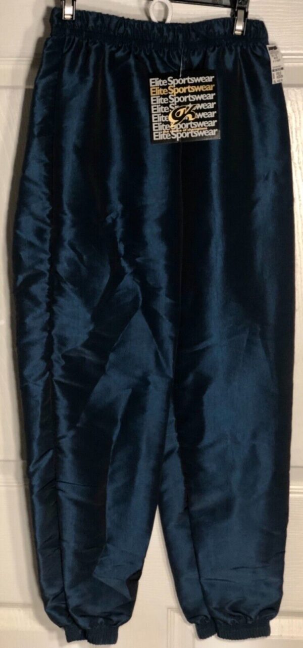 GK WARM UP PANTS CHILD MEDIUM BLUE SPRUCE IRIDESCENT GYMNASTIC ATHLETIC Sz CM - Image 2