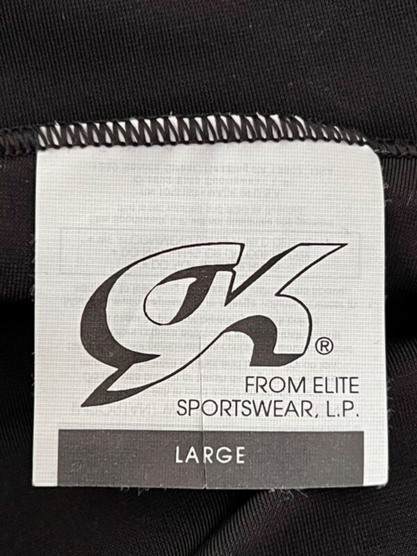 GK ELITE MENS LARGE BLACK NYLON/SPANDEX GYMNASTIC COMPETITION RUNNING SHORTS AL - Image 6