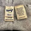 GK â€œCHEERâ€ GRAPHIC GIRLS LARGE GRAY COTTON ATHLETIC LOUNGE STRIPES PANTS Sz CL - Image 6