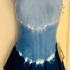 GK ICE FIGURE SKATE LADIES SMALL BLUE TYE-DYE COTTON/SPANDEX TANK DRESS Sz AS NW