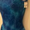GK TIE DYE DOT FOIL LADIES SMALL V-BACK VELVET TRIM TANK FIGURE SKATE DRESS AS - Image 5