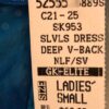 GK TIE DYE DOT FOIL LADIES SMALL V-BACK VELVET TRIM TANK FIGURE SKATE DRESS AS - Image 6