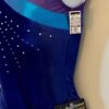 GK ICE SKATE SLVLS PURPLE VELVET ADULT SMALL FOIL TRIM MESH INSERTS JA DRES AS - Image 5