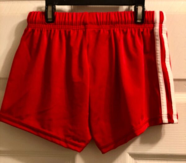 NWT! ADIDAS GYMNASTIC RUNNING PERFORMANCE  GK ELITE SHORTS RED/WHITE CHILD M - Image 3