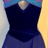 GK ICE SKATE SLVLS PURPLE VELVET ADULT SMALL FOIL TRIM MESH INSERTS JA DRES AS - Image 8
