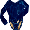 GK LGSLV ADULT SMALL SOLID ROYAL VELVET W/ LINER GYMNASTICS DANCE LEOTARD SZ S - Image 5