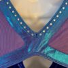 GK ICE SKATE SLVLS PURPLE VELVET ADULT SMALL FOIL TRIM MESH INSERTS JA DRES AS - Image 9