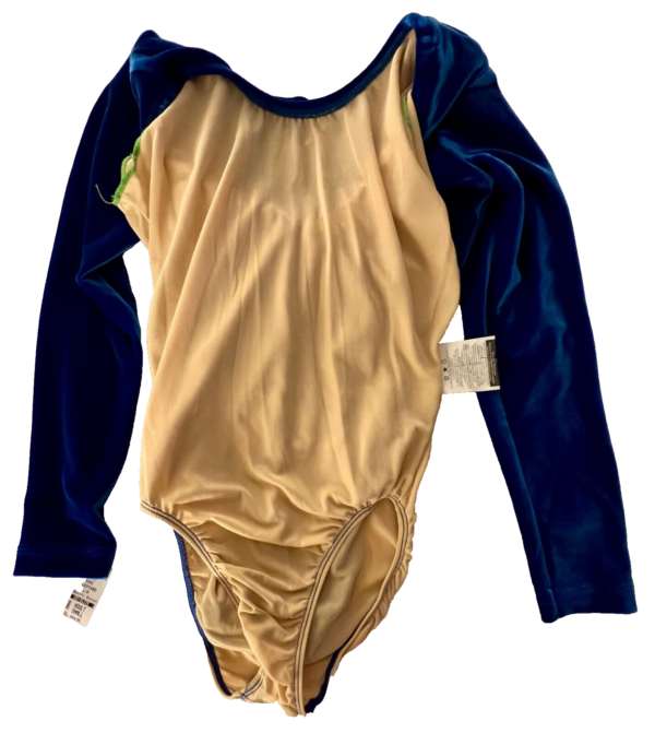 GK LGSLV ADULT SMALL SOLID ROYAL VELVET W/ LINER GYMNASTICS DANCE LEOTARD SZ S - Image 6