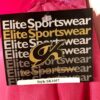 GK FIGURE SKATE ADULT SMALL PEONY VELVET FAUX WRAP PINK FOIL TRIM MESH DRESS AS - Image 7