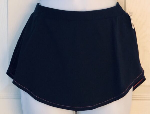 GK ELITE ICE SKATE ADULT SMALL MICROFIBER BLACK PULL-ON FLAT SKIRT Sz AS NWT!