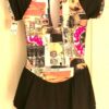 GK ICE FIGURE SKATE CHILD LARGE SS COMIC STRIP MATTE TRICOT DRESS Sz CL NWT! - Image 3