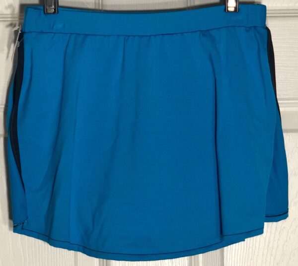 GK ICE SKATE ADULT SMALL TURQUOISE MICROFIBER PULL-ON SKIRT BLACK TRIM Sz AS NWT - Image 7