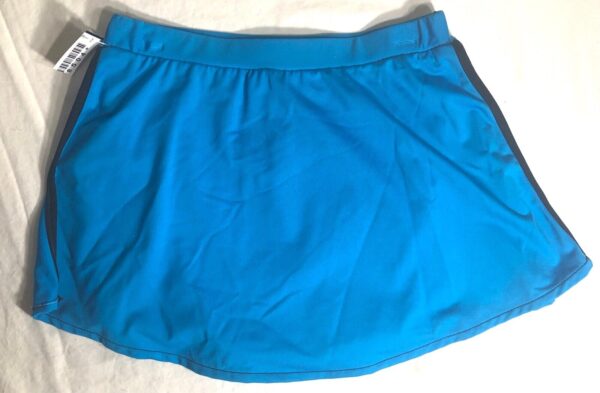 GK ICE SKATE ADULT SMALL TURQUOISE MICROFIBER PULL-ON SKIRT BLACK TRIM Sz AS NWT - Image 10