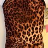 GK DANCE JAZZ CHILD LARGE LEOPARD PRINT CAMI NYLON/SPAND SPORTS TOP SZ M NWT!