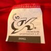 GK GRAY CROP TOP LADIES SMALL LgSLV COTTON/SPANDEX RED VELV TRIM ICE SKATE Sz AS - Image 7