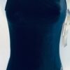 GK DARK NAVY VELVET LADIES SMALL CAMISOLE GYMNASTIC DANCE TANK LEOTARD Sz AS NWT