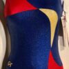 GK CLASSIC TANK LEOTARD ADULT XS RED GOLD BLUE HOLOGRAM GYMNASTIC DANCE NWT!