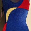GK CLASSIC TANK LEOTARD ADULT XS RED GOLD BLUE HOLOGRAM GYMNASTIC DANCE NWT! - Image 3