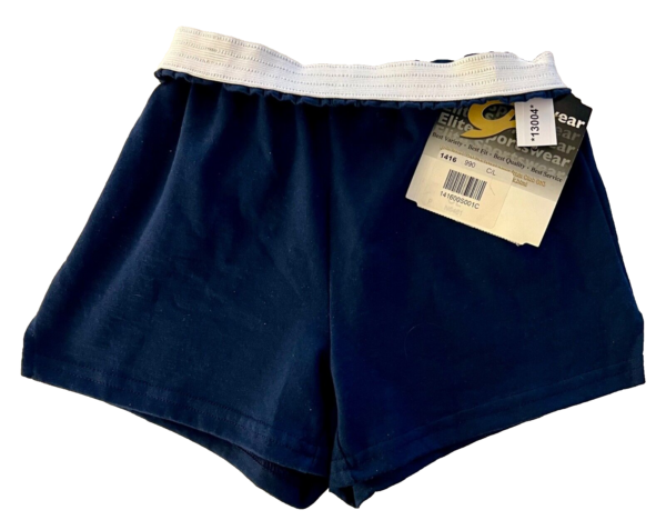 GK SOFFE CHILD LARGE NAVY COTTON/POLY  WORKOUT LOUNGE GYM BOXERS SHORTS SZ L NWT - Image 2