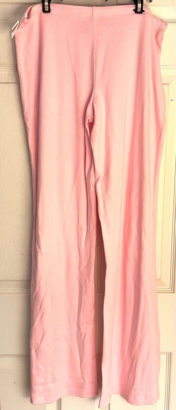 GK 'DANCE' GRAPHIC LADIES LARGE PINK 100% COTTON CHEER LOUNGE PANTS Sz AL - Image 5