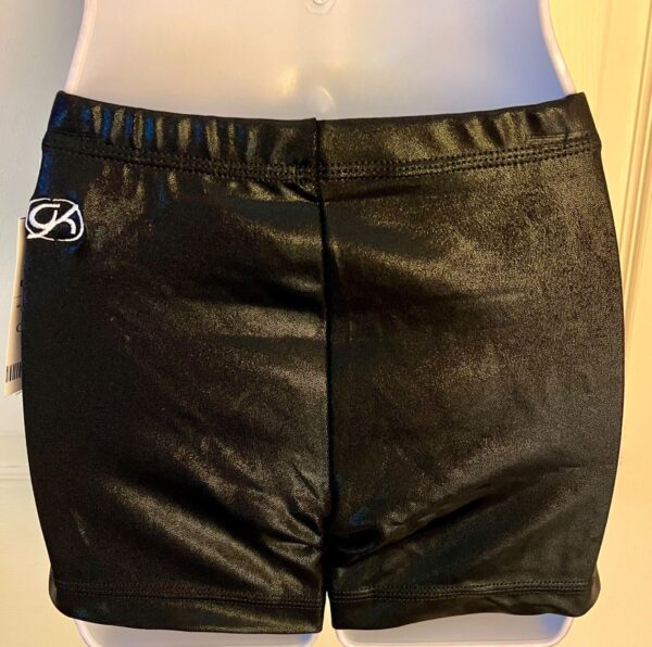 CHEER GK ADULT MEDIUM BLACK MYSTIQUE MICRO MINI WORKOUT CHEER DANCE SHORTS SZ M - Image 7