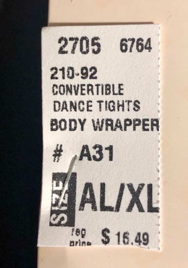 NWT! Body Wrappers Total STRETCH Convertible Dance Tights Spandex T-Pink AL/AXL - Image 5