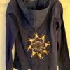 GK "MONKEY AROUND" HOODIE CHILD X-SMALL NAVY COTTON ZIP FRONT STREETWEAR SZ XS