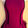 GK ICE FIGURE SKATE ADULT SMALL PURPLE  TURTLENECK HALTER DRESS AS