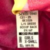GK ICE SKATE Lg SLV GIRL X-SMALL PINK CIRCUS FOIL PRINT TRIM VELVET DRESS Sz CXS - Image 8
