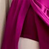 GK ICE FIGURE SKATE ADULT SMALL PURPLE  TURTLENECK HALTER DRESS AS - Image 3