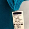 GK ICE DANCE SKATE DRESS GIRLS LARGE PUFF SSLV GREEN VELVET EMPIRE WAIST CL NWT - Image 4