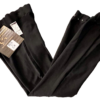 GK DANCE CHILD MEDIUM BLACK COTTON/SPANDEX JEWELED CUFFED JAZZ DRESS PANTS SZ M