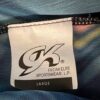 GK DANCE WRAP SKIRT ADULT LARGE ABSTRACT WAVE PATTERN BLACK VELVET TIE AL NWT! - Image 6