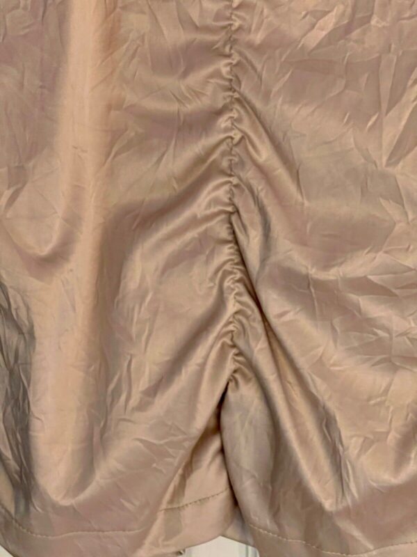 CANVASBACK LADIES SMALL Sz 6 GOLD SATIN RUCHED ZIP DRESS SKIRT Sz 6 EUC! - Image 4