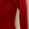 GK LgSLV ADULT SMALL RED VELVET FOIL ROYAL TRIM GYMNASTIC DANCE LEOTARD AS NWT! - Image 5