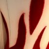 GK LADIES SMALL LgSLV RED VELVET WHITE NYLON/SPANDEX GYMNASTS DANCE LEOTARD SZ S - Image 4
