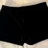GK MICRO MINI WORKOUT SHORTS ADULT X-SMALL BLACK VELVET SWAR CRYSTALS DANCE XS - Image 4