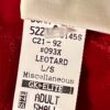 GK LADIES SMALL LgSLV RED VELVET WHITE NYLON/SPANDEX GYMNASTS DANCE LEOTARD SZ S - Image 8