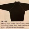 GK ICE FIGURE MENS SMALL LgSLV BLACK COTTON/SPANDEX RAGLAN TN SKATE SHIRT Sz AS - Image 9