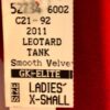 GK RED VELVET LADIES X-SMALL CLASSIC GYMNASTICS DANCE TANK LEOTARD Sz AXS NWT! - Image 4