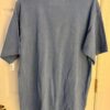 VTG UNIVERSITY WEAR MENS LARG FADED BLUE HVY WT COTTON POCKET TEE NO SHRINK Sz L - Image 2