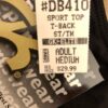 GK DANCE SPORTS TOP ADULT MEDIUM BLACK SYLKTECK TECHMESH  RACERBACK AM NWT! - Image 4