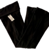 GK DANCE JAZZ CHILD SMALL BLACK COTTON/SPANDEX FOLD-OVER WAISTBAND PANTS SZ S