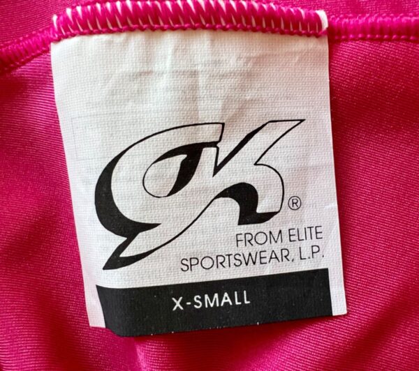 GK PINK ADULT X-SMALL MINI WORKOUT SHORTS NYLON/SPANDEX GYMNAST DANCE CHEER XS - Image 6