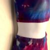 GK 2PC TIE DYE LADIES SMALL SPORTY CROP TOP & SHORTS SET DANCE CHEER GYMNASTIC S - Image 2