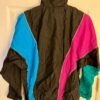 GK WARM UP JACKET ADULT SMALL BLACK BRIGHT PINK BLUE GREEN CRINKLE NYLON  SZ S - Image 4
