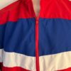 GK ADULT SMALL RED BLUE MICROFIBER GYMNASTSATHLETES WARM UP PULLOVER JACKET Sz S - Image 2