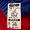 GK ADULT SMALL RED BLUE MICROFIBER GYMNASTSATHLETES WARM UP PULLOVER JACKET Sz S - Image 7